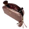 Small Quilted Makeup Case (Copper Circle) view 2