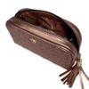 Small Quilted Makeup Case (Copper Circle) view 3