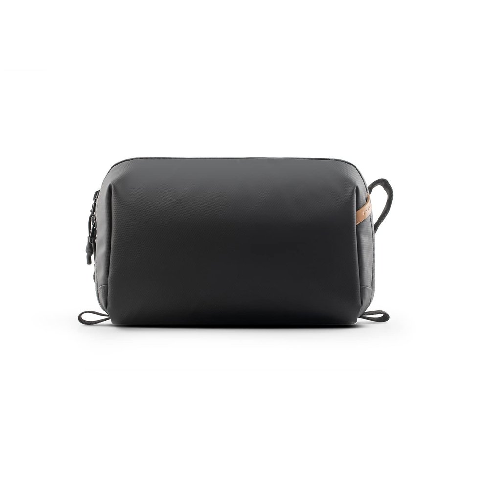 PGYTECH Wash Pouch Hanging Toiletry Bag for Men, Waterproof Dopp Kit Travel Makeup Bag Organizer for Toiletries & Cosmetics, Black