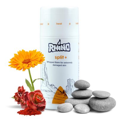 Rhino Skin Solutions Split+ Hyaluronic Acid Cream Intensive Care for Severely Damaged skin | Heal & Regenerate Cracked, Chapped Skin (3.4oz)