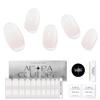 Adora Couture Semi Cured Gel Nail Strips with 30 Pieces - UV Gel Stickers, Manicure Kit, Easy Application Wraps Includes Prep Pads, Nail File, Wooden Stick - UV Light Required (Ivory Taupe) view 1