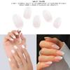 Adora Couture Semi Cured Gel Nail Strips with 30 Pieces - UV Gel Stickers, Manicure Kit, Easy Application Wraps Includes Prep Pads, Nail File, Wooden Stick - UV Light Required (Ivory Taupe) view 2
