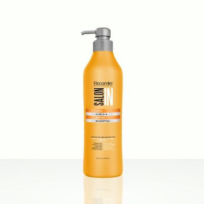 Salon In by Recamier Shampoo + Conditioner Bundle  Hydrating & Curl Defining Hair Treatment with Keratin for Curly Hair