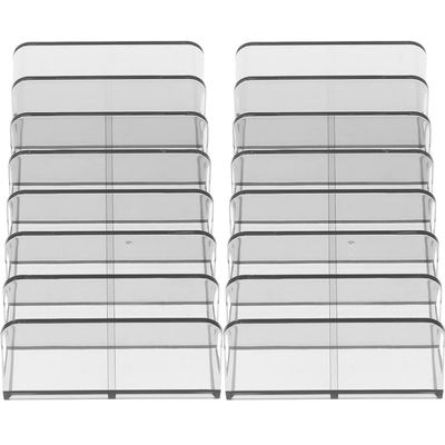 FRCOLOR Makeup Holder Eyeshadow Organizer 7 Compartment Storage Vanity Organizer Makeup Storage Box