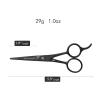 Professional Mustache and Beard Scissors: Small Sharp Stainless Steel Beard Shears For Men Personal Care Precision Trimming Mustache, Facial Hair, Eyebrow, 5.5 Inch (Black) view 2