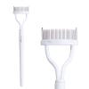 Eyelash Comb MSQ Eyelash Separator Mascara Applicator Eyelash Definer With Comb Cover Arc Designed Cosmetic Brushes Tool White (1PCS) view 1