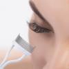 Eyelash Comb MSQ Eyelash Separator Mascara Applicator Eyelash Definer With Comb Cover Arc Designed Cosmetic Brushes Tool White (1PCS) view 2