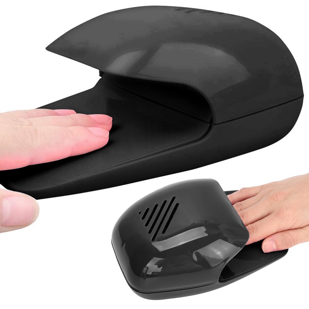 Milltrip Milltrip Nail Fan Dryer, Nail Dryer Nail Art Polish Machine, Black
