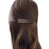 1 Pair Tortoise Shell Celluloid Curved French Barrettes Hair Clips Metal Spring Clips Barrette Ponytail Hair Grip No Slip Grip Workouts Hairpins Chic Styling (Lake Blue) view 2