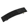1 Pair Tortoise Shell Celluloid Curved French Barrettes Hair Clips Metal Spring Clips Barrette Ponytail Hair Grip No Slip Grip Workouts Hairpins Chic Styling (Black) view 3
