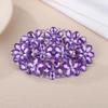 Aimimier Flower Crystal Hair Clips Large Rhinestone Alligator Snap Clip Hair Pins Luxury Wedding Hair Accessories for Women (Purple) view 1