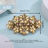 Aimimier Flower Crystal Hair Barrettes Decorative Rhinestone Spring Clips Gem Hair Pins Hairpiece Bridal Hair Accessories for Women (Yellow) view 2