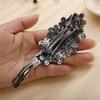 Aimimier Flower Crystal Hair Barrettes Decorative Rhinestone Spring Clips Gem Hair Pins Hairpiece Bridal Hair Accessories for Women (Yellow) view 4