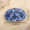 Aimimier Flower Crystal Hair Clips Shiny Rhinestone Hair Spring Clamp Hair Pins Bridal Hairpiece Wedding Hair Accessories for Women (Blue) view 3