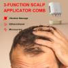 Electric Oil Scalp Brush Hair Growth Vibrating Massage Scalp Applicator Comb White Elitzia ET2231 view 2