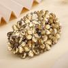 Aimimier Flower Crystal Hair Clips Sparkling Rhinestone Snap Barrettes Hair Pins Fashion Prom Party Hair Accessories for Women (Yellow) view 1