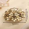 Aimimier Flower Crystal Hair Clips Sparkling Rhinestone Snap Barrettes Hair Pins Fashion Prom Party Hair Accessories for Women (Yellow) view 2