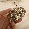 Aimimier Flower Crystal Hair Clips Sparkling Rhinestone Snap Barrettes Hair Pins Fashion Prom Party Hair Accessories for Women (Yellow) view 3