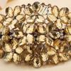 Aimimier Flower Crystal Hair Clips Sparkling Rhinestone Snap Barrettes Hair Pins Fashion Prom Party Hair Accessories for Women (Yellow) view 4