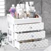 Makeup Cosmetic Waterproof Organizer Case | Jewelry Box | Woman Beauty Skin Care Drawer | Durable Home Storage Box view 1