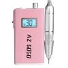 Professional Nail Drill Machine, AZ GOGO 30000RPM Rechargeable Portable Nail Drills for Acrylic Gel Nails - Cordless Electric Nail Drill with LCD Display (Pink) view 1