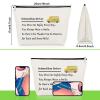 2 Piece Bus Driver Makeup Bag Bus Driver Appreciation Gifts 2 Pack Cosmetic Bag Christmas Graduation Present for Driving Teacher Coworker Best Friend Thank You Retirement Gift Travel Makeup Pouch view 3