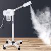 Professional Facial Steamer for Face Professional Deep Cleansing with Hot Mist Function Stand on Wheel, High Frequency for Home Spa Salon Beauty Skin Care, White view 1