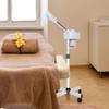 Professional Facial Steamer for Face Professional Deep Cleansing with Hot Mist Function Stand on Wheel, High Frequency for Home Spa Salon Beauty Skin Care, White view 4