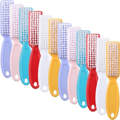 FRCOLOR 24pcs Nail Brush for Manicure and Pedicure Portable Fingernail Cleaning Brushes Non- Grip for Removing Dirt from Nails and Sinks