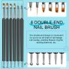 Saviland 6PCS Nail Art Brushes Set & 5 in 1 Clear Builder Bases Gels view 2