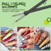 Saviland 6PCS Nail Art Brushes Set & 5 in 1 Clear Builder Bases Gels view 4