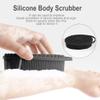 Soft Silicone Body Scrubber 2 PCS Silicone Body Shower, Silicone Loofah 2 in 1 Bath and Shampoo Brush, Body Scrubber Shower Cleaning Exfoliating Use for Sensitive Skin, Lather Well(Black and Green) view 4