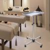 Hair Salon Tray Cart on Wheels, Beauty Rolling Cart Adjustable Height Tattoo Rolling Tray Station Mobile Beauty Trolley Cart Instrument Stand Procedure Trays with Wheels for Salon Beauty Spa view 3