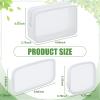 Weewooday 4 Pcs Mesh Makeup Bag Mesh Cosmetic Bag Travel Toiletry Pouch with Zipper Mini Makeup Cosmetic Purse for Daily Accessory(Small, Large, Medium,White) view 2