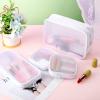 Weewooday 4 Pcs Mesh Makeup Bag Mesh Cosmetic Bag Travel Toiletry Pouch with Zipper Mini Makeup Cosmetic Purse for Daily Accessory(Small, Large, Medium,White) view 4