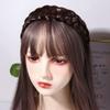 4Pcs Wig Headband,Korean Style Fishbone Braid Twist Braided Wide-brimmed Non-slip Headwear,Female Hairbands,Wide Hair Hoop,Wash Face Headband view 4