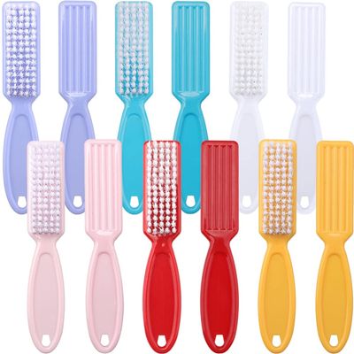 FOMIYES 24pcs Nail Cleaning Brushes Ergonomic Handle Grip for Fingernail and Toes Compact and Lightweight Manicure Tools for Home and Travel