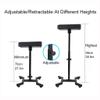 Tattoo Armrest Stand Tattoo Armrest Stand,Four-Corner Base Stability Strongly,Adjustable Height Tilt Black Leather,for Beauty Salon and Tattoo Studio view 2