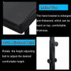 Tattoo Armrest Stand Tattoo Armrest Stand,Four-Corner Base Stability Strongly,Adjustable Height Tilt Black Leather,for Beauty Salon and Tattoo Studio view 4