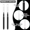 Patelai 150 Pieces Micro Eyebrow Brush with Cap Brow Lamination Spoolie Comb Lift Tools Lash Filler Eyelashes Extensions Eyebrows(Black) view 3