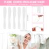 10 Pcs Plastic Cosmetic Spatula Jelly Mask Skincare Lotion Disposable Spatulas for Facials Face Mask Applicator Makeup Scoop Tools(White) view 2