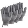 CLEEDY Bath Exfoliating Gloves - 2 Pairs of Lengthened and Large Scrubbing Gloves for Shower, Spa, and Massage - Perfect for Exfoliating Body, Face, Hands, and Feet(2 paris gary) view 1