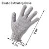CLEEDY Bath Exfoliating Gloves - 2 Pairs of Lengthened and Large Scrubbing Gloves for Shower, Spa, and Massage - Perfect for Exfoliating Body, Face, Hands, and Feet(2 paris gary) view 2