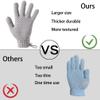 CLEEDY Bath Exfoliating Gloves - 2 Pairs of Lengthened and Large Scrubbing Gloves for Shower, Spa, and Massage - Perfect for Exfoliating Body, Face, Hands, and Feet(2 paris gary) view 4
