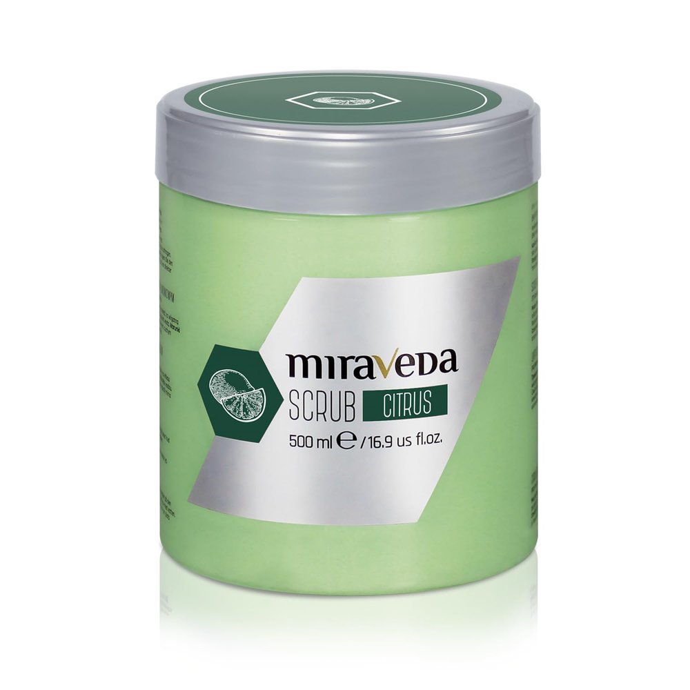 Miraveda by Italwax Citrus Scrub - 500ml / 16.9fl.oz  With coconut oil and lime for a delicate citrus note  Ideal for hand care