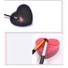 KALLORY Sponge Makeup Brush Cleaning Box Heart Shaped Dual Use Quick for Eyeshadow Reusable Sponge Lightweight and Portable Design for Travel for Color Removal view 4