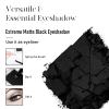 BEPHOLAN Single Matte Black Eyeshadow Palette,Cake Eyeliner Powder Goth Makeup Eyeshadow, Black Gothic Vampire Blood Makeup,Black Rose view 3