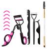 Docolor Eyelash Curler Kit with Extra Replacement Refill Pads and Duo Eyebrow Brush Professional Angled Eye Brow Brush and Spoolie Brush view 1