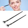 2pcs Fan Eyelash Brush,Fan Mascara Application Brushes,Mascara Fan Bent Brush Double Layer Prevent Clumping Enhance Lower Lashes Fan Mascara Application Brushes view 3