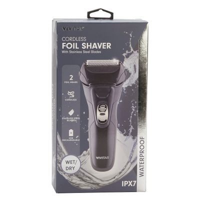 Vivitar Cordless Foil Rechargeable Shaver One Size Black